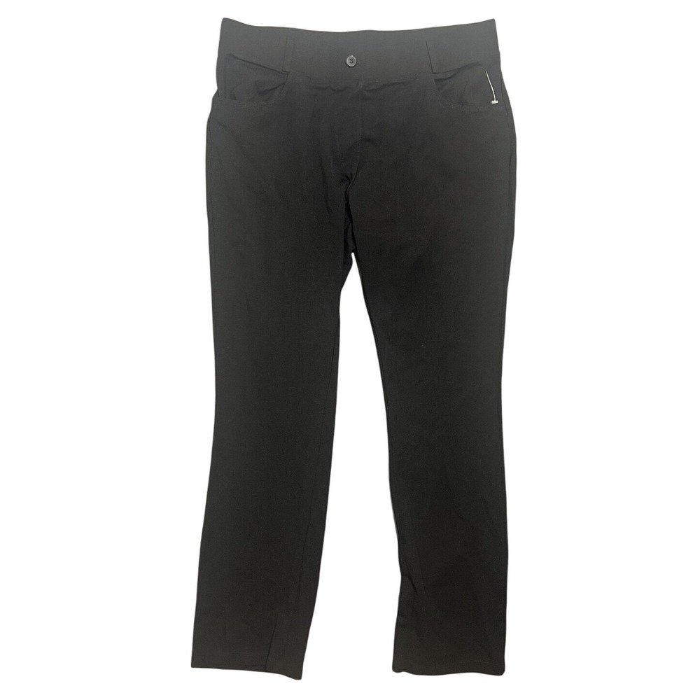 Willit Men's XL Performance Dress Pants Black Flat Front Stretch 31‎ Inseam
